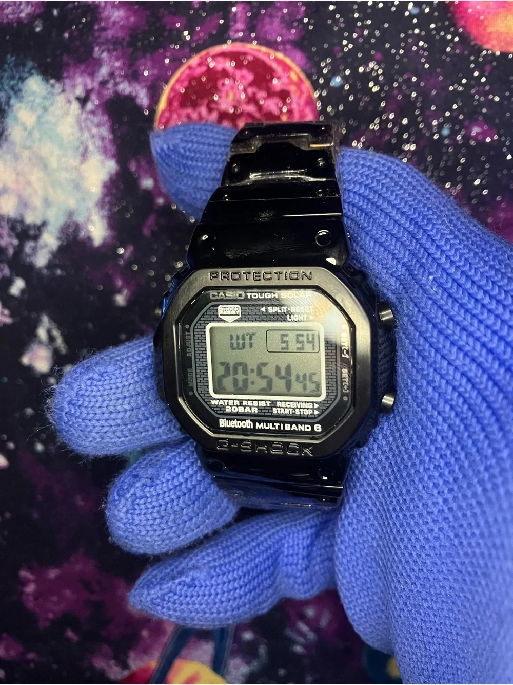 Custom G Shock black Metal and white Colorway